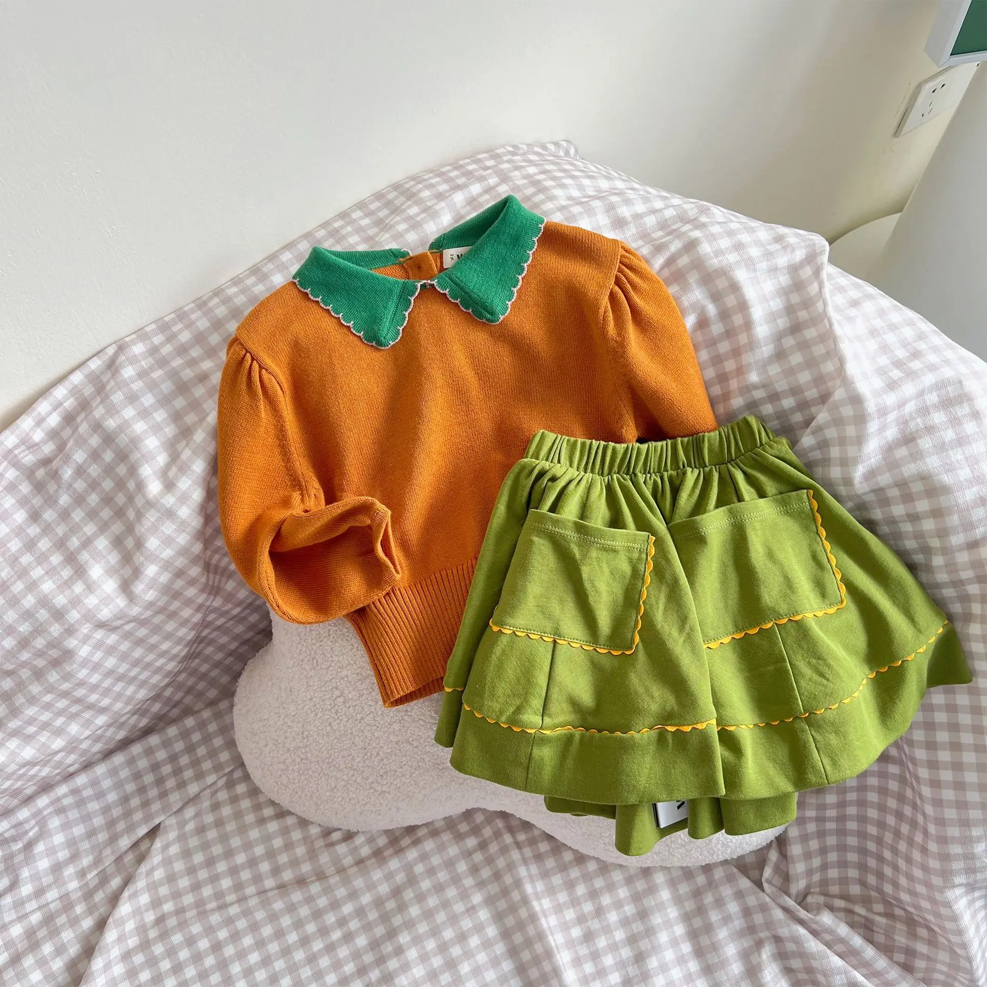 Children's Blouse2022korean Children's Clothing Autumn/wintergirllong