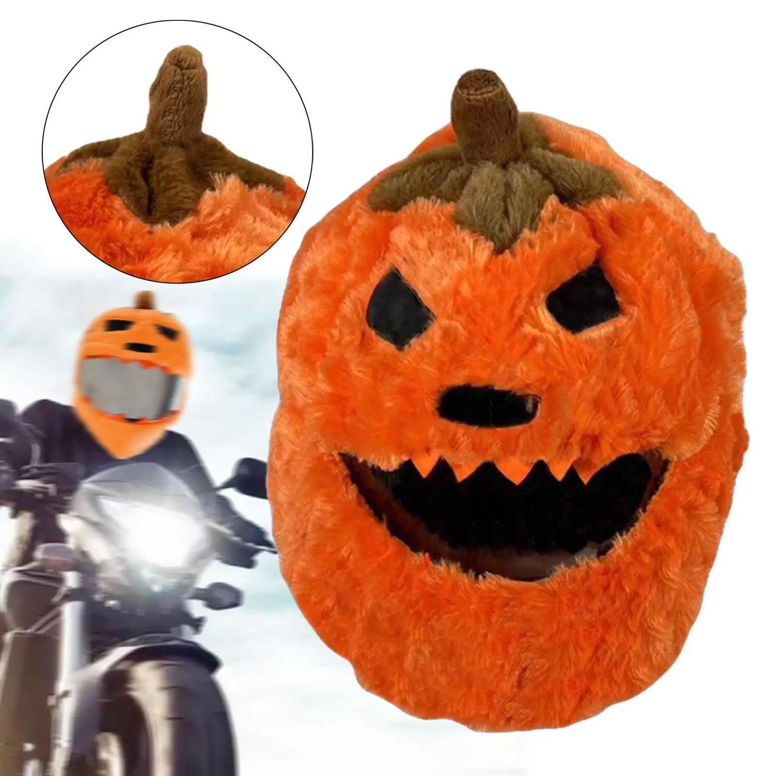 Motorcycle Cover Sleeve Halloween Pumpin Warm Soft Funny Cover