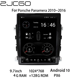 Мультимедийный плеер ZJCGO, стерео, GPS, PX6, радио, навигация, Android 9, экран для Porsche Panamera 2010, 2011, 2012, 2013, 2014, 2015, 2016