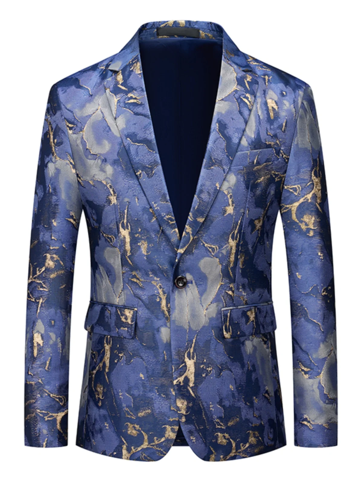 High-end Luxury Jacquard Slim Fit Suit Jackets 2024 New High Quality Men Stage Social Tuxedos Formal Wedding Party Blazers 6XL-M 3