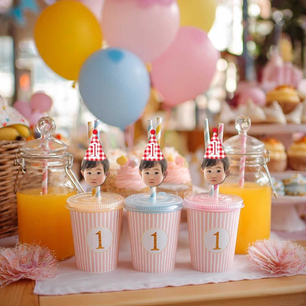 Maßgeschneiderte Babyparty-Dekoration, Banner, Geschenkaufkleber und Kuchendekoration, Plugin-Set, Baby-Geburtstagsparty-Dekoration – Detail 10