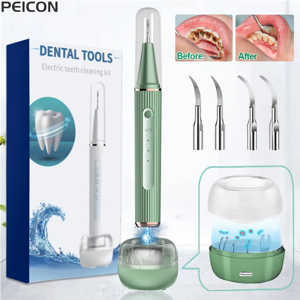 Dental Scaler For Teeth Tartar Remover Electric Teeth Cleaner Tooth Calculus Plaque Remover Ultrasonic Dental Stone Removal,dental cleaner,dental scaler
