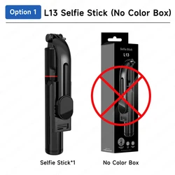 TOKQI Compact Foldable Selfie Stick with Bluetooth Remote and Tripod, 44.48 Extendable Pole (Option 1)