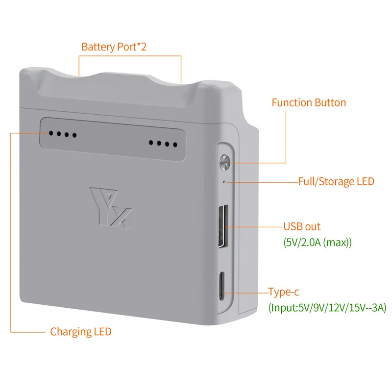 Chargeur Bidirectionnel Pour Batteries DJI Neo - Hub De Charge 2 Voies Avec Fonction Power Bank