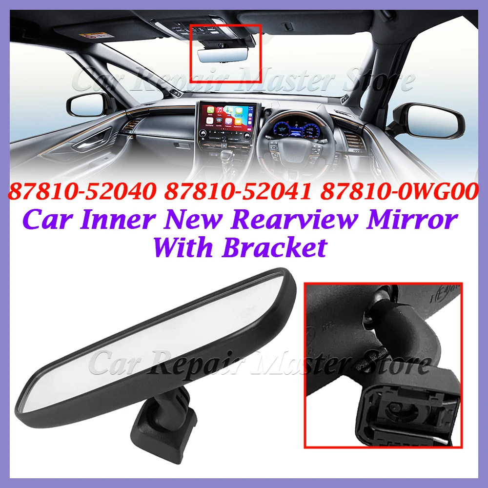 Rétroviseur Intérieur Panoramique Toyota Yaris Corolla #87810-52041 - Élimine Angles Morts