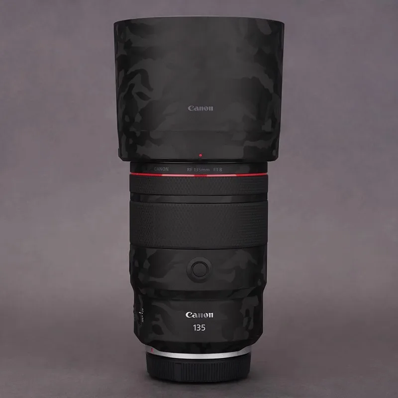 캐논 rf 135mm 스킨 캐논 RF 135mm F1.8 카메라 렌즈 스킨 긁힘 방지 카메라 렌즈 스티커 보호 필름 다양한 색상