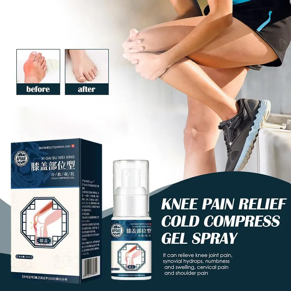 

South Moon Knee Joint Pain Relief Spray Cold Compress Lumber Spine Pain Muscle Ache Arthritis Treatment Spray Health Care 30ml