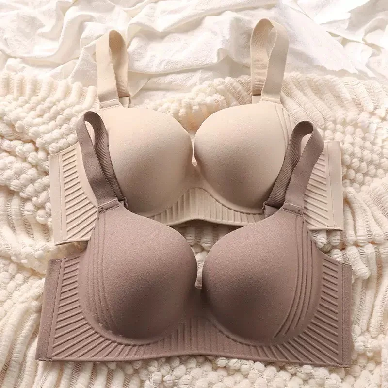 Large breasts and small breasts underwear for women adjustable shape plush breasts top breasts ultra-thin sexy large size wom 2