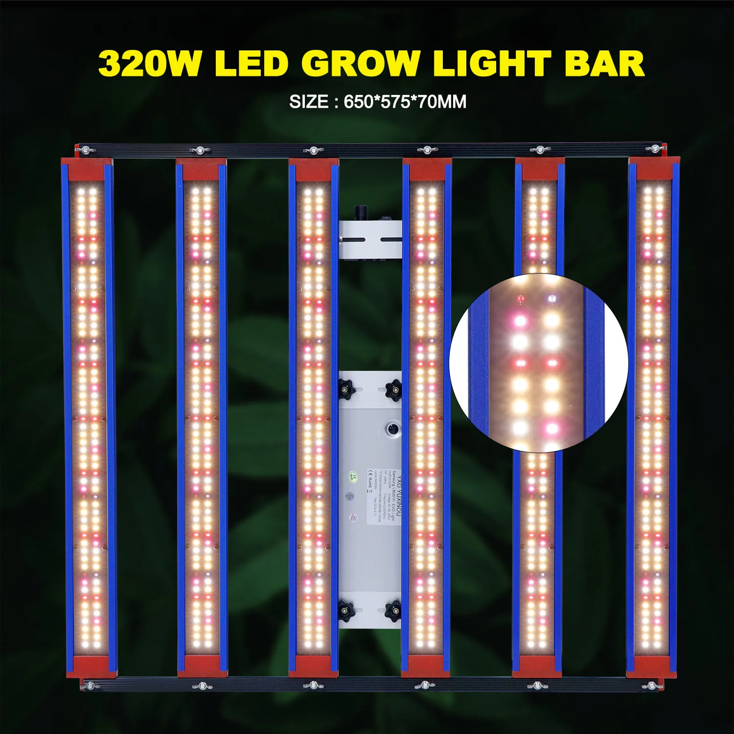 240W 320W 650W 1000W 1200W LED-Pflanzenwachstumslampe, dimmbar, geeignet für Zimmerpflanzen im Hydrokulturverfahren. – Detail 12