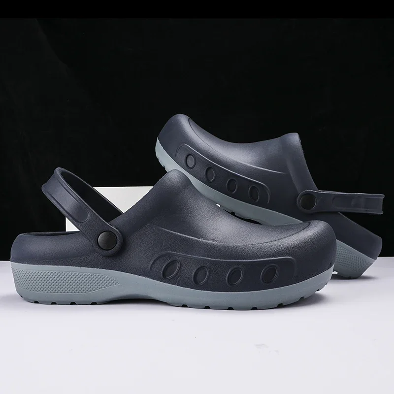 Mens EVA Platform Sandals for Men Anti-slip Outsole Comfort Garden Waterproof Sandals Big Size 40-49 Slippers