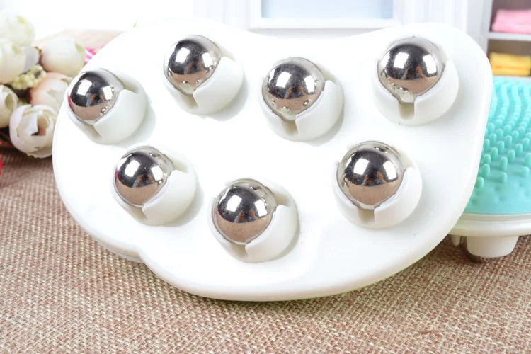 HANRIVER Seven stars bead mini massager thin body ball double-sided meridian massage brush steel ball massagers hot selling