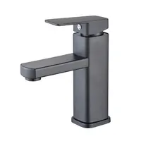 Black/Chrome Bathroom Faucets Hot and Cold Mixer Faucets Vanity Bathroom Kitchen Deck Mounted Bathroom Sink Faucets 4