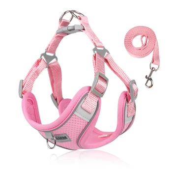 Dog Harness for Small Dogs Cats Adjustable Pet Vest Reflective Mesh