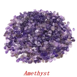 Colorful Natural Crystal Gravel for Home Decor and Healing Energy (Amethyst)