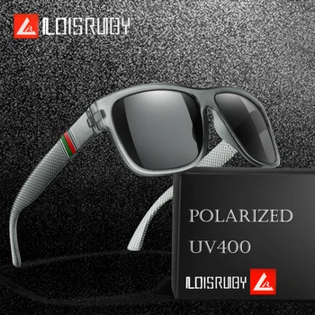 Classic Brand Men Square Polarized Fishing Sunglasses Outdoor Driving Cycling Running Goggles Vintage Large Frame UV400 1