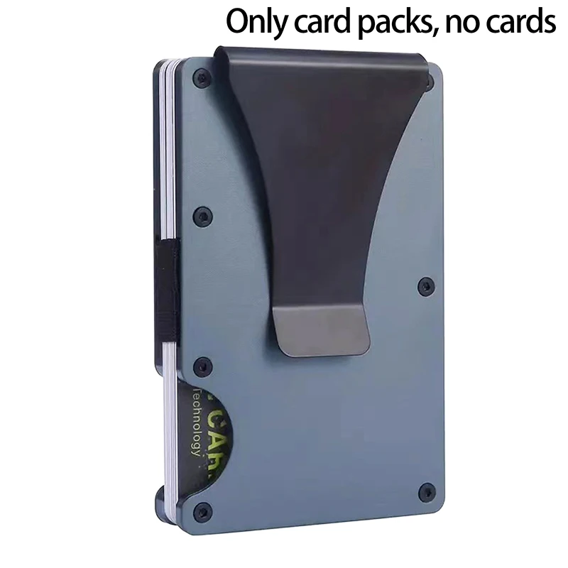 Slim RFID Minimalist Wallet with Money Clip – Anti-Theft Design