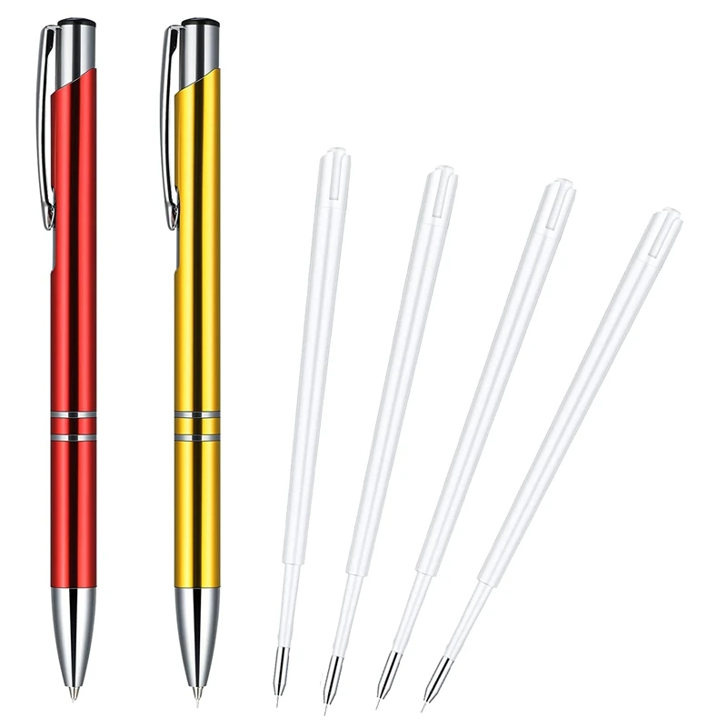6 Pieces Air Release Weeding Tool Pen Multicolor Stainless Steel Air-Release Pen Retractable Vinyl Tool Pen Craft Vinyl Weeding Tools for HTV Vinyl Craft Projects 