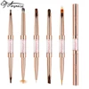 ANGNYA Double Head Nail Brush Gold Nail Art Brush Shadow UV Gel Nail Brushes For Manicure Products Painting Drawing Line Pen 1