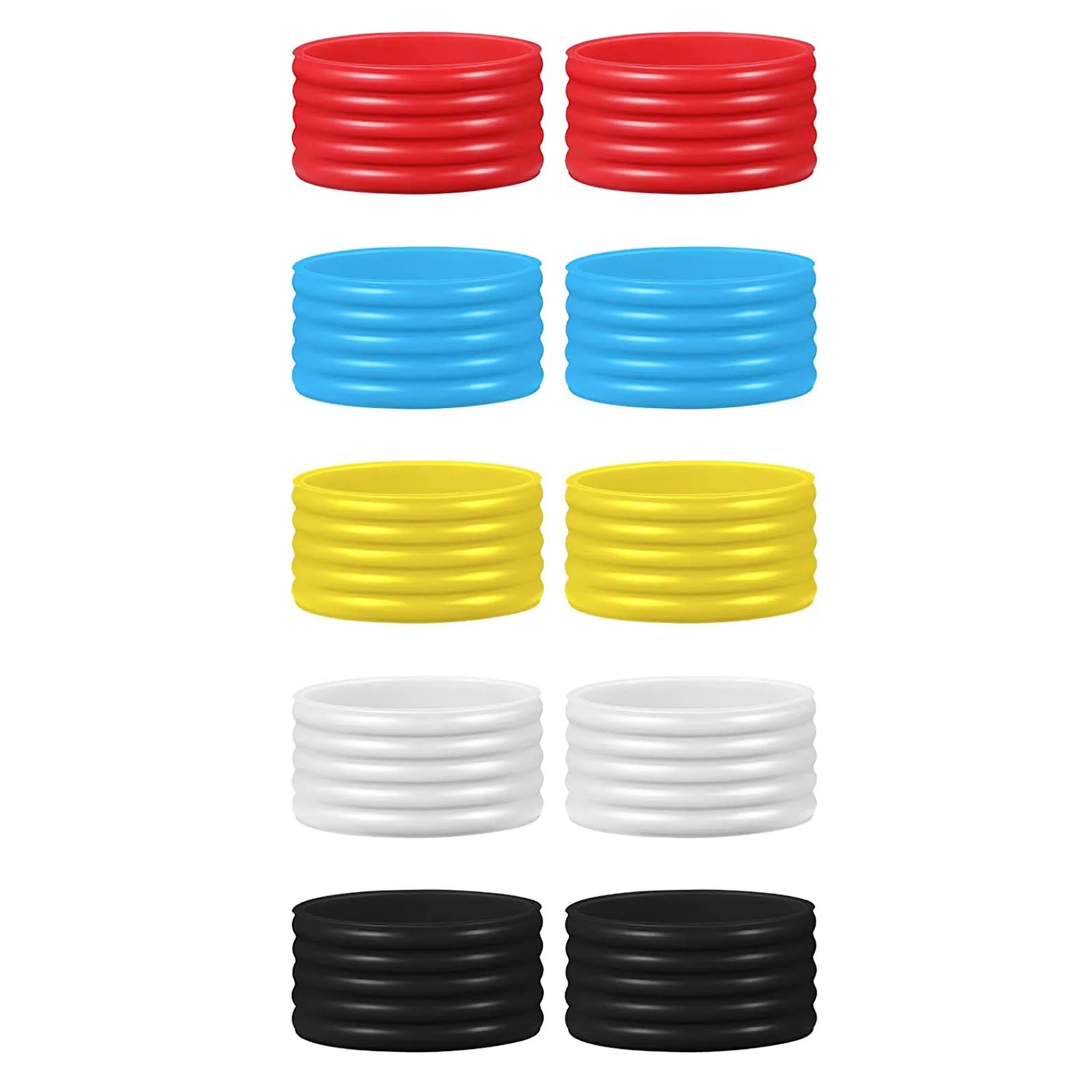 10pcs Tennis Racquet Rubber Ring 25mm 20mm Silicone For Tennis Racket Squash Racket Outdoor Badminton Accessories Equipment