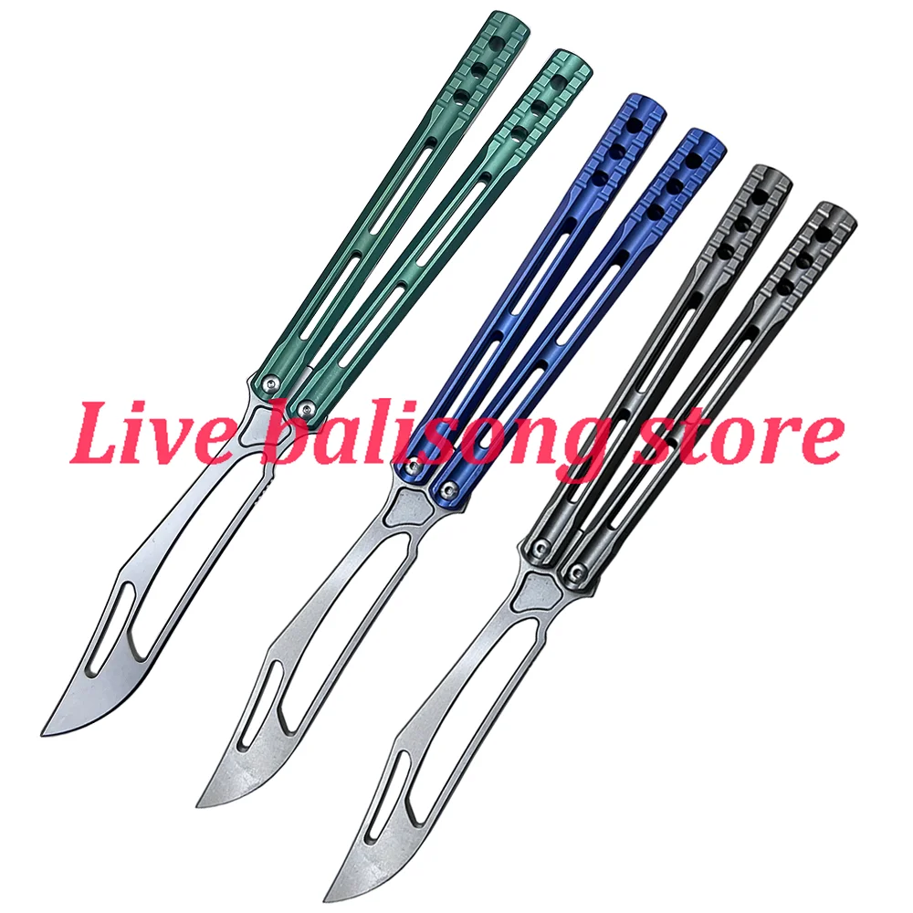 Theone JK Orca Clone Balisong Butterfly Trainer Knife Flipper Trainer Safe EDC Outdoor Knife 