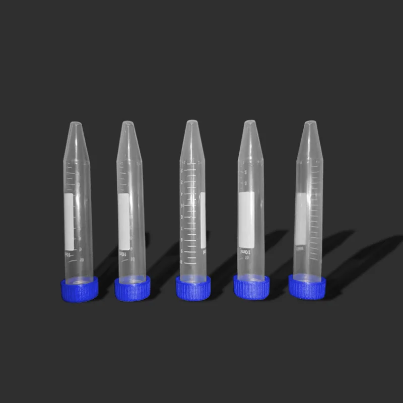 100 Provette Da Centrifuga In Plastica 10 Ml – Con Tappo, Fondo Conico E Scala Graduata, Per Laboratorio E Uso Professionale