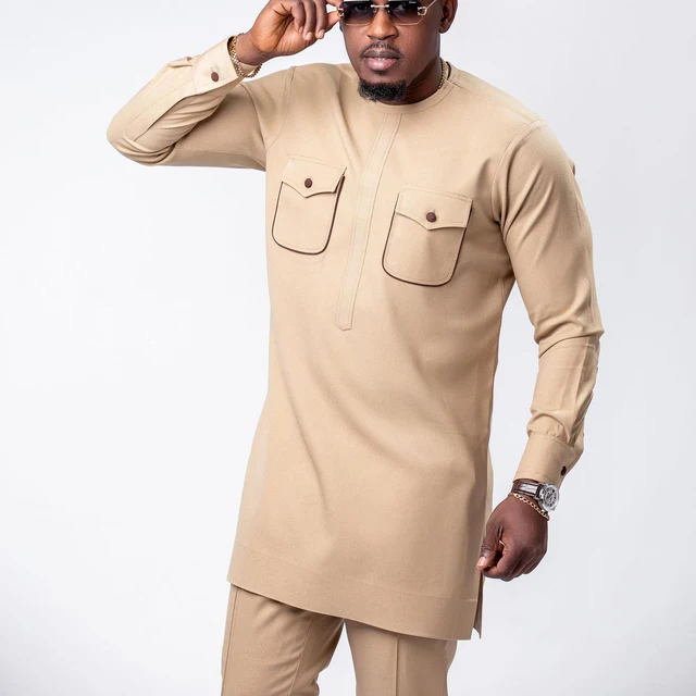 Fashola Long Sleeve Dashiki Outfit - Image 3