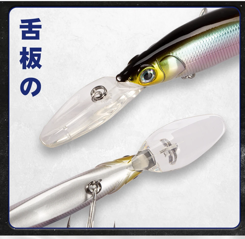D1 Jerk Minnow Angeln Köder 110mm/16g Grundfutter Künstliche Harte Wobbler Alle Wasser Für Bass Hecht angelgerät DT5001 – Detail 5