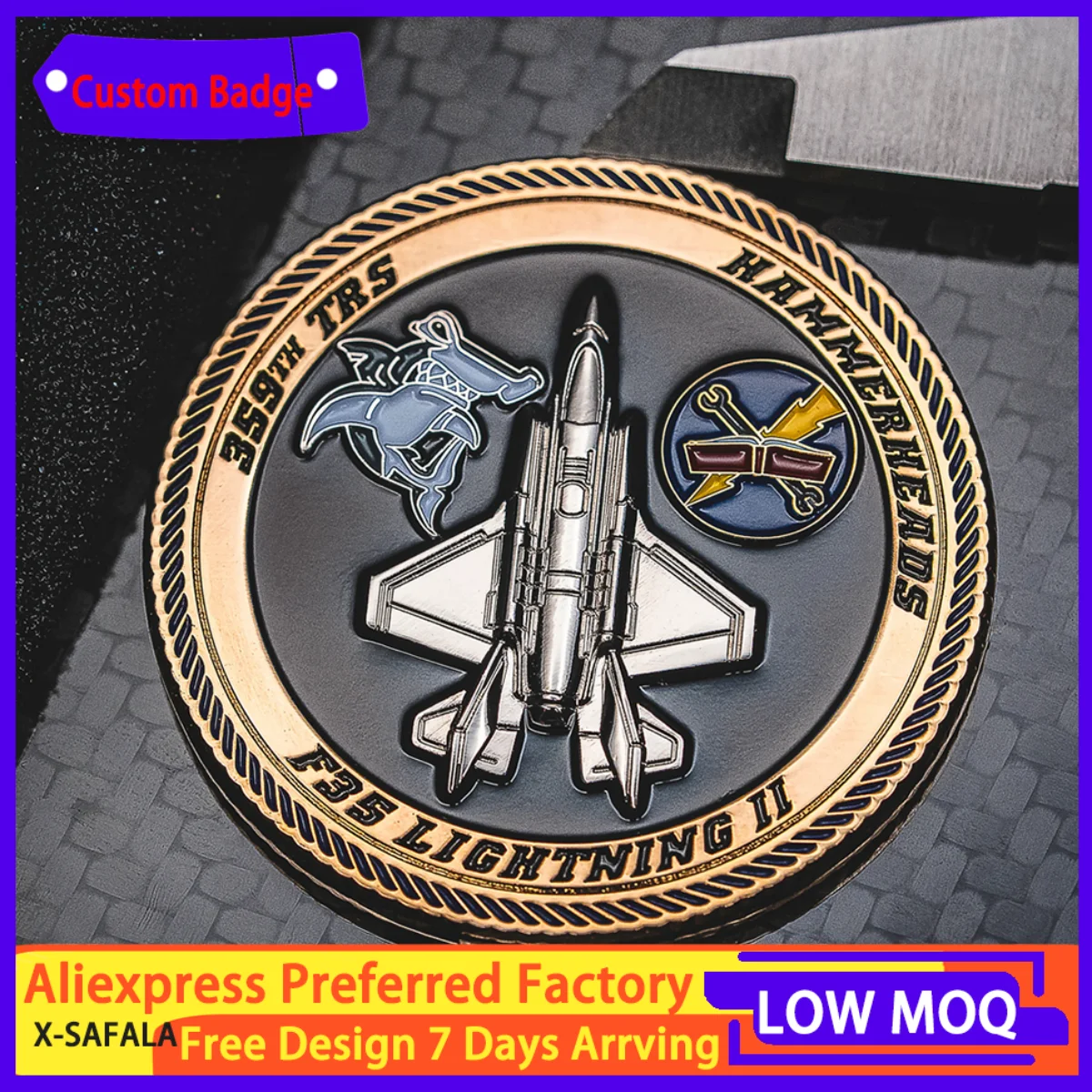 

Военно-воздушные силы, освещение, правительственные ветераны, армия 3D, индивидуальный значок, вызов, монета, оптовые производители