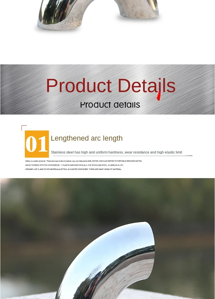 304 Stainless Steel Elbow Exhaust Pipe Fittings