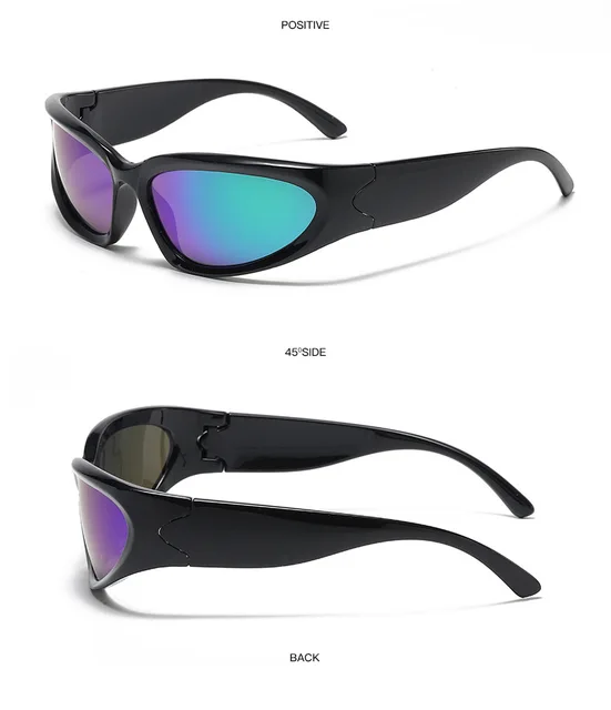 Vintage Sonnenbrille Für Damen Und Herren Mit Verspiegelten Gläsern_voghion.com