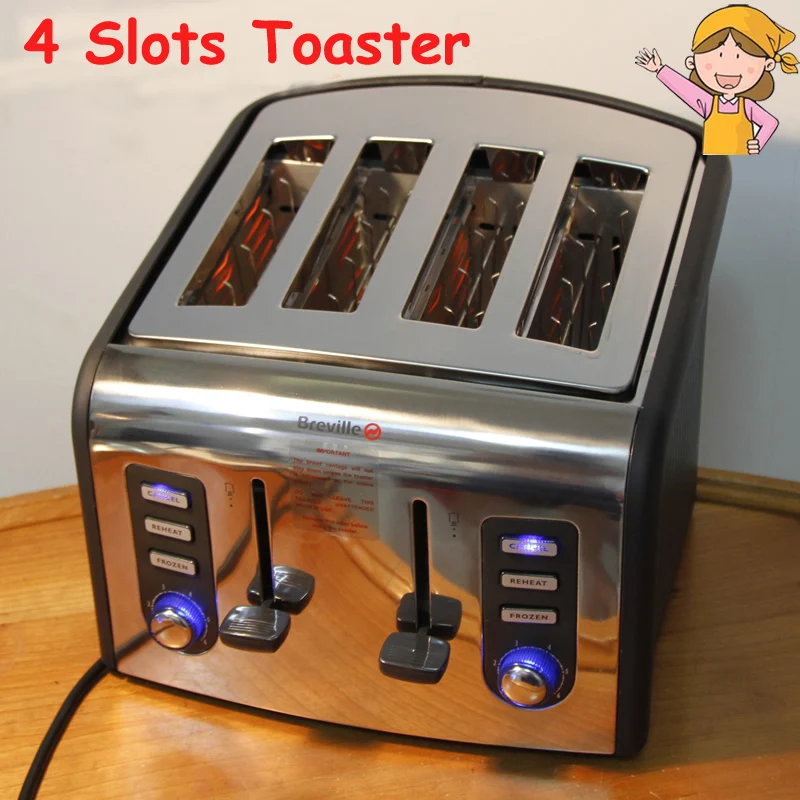 Toaster Home Automatic Breakfast Bread Maker 220V Stainless Steel Bread Baking Machine