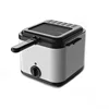 French Fries Machine You Tiao Machine 2.5L Household Stainless Steel Fryer 220V/1000W Integrated Self-heating Electric Fryer 5