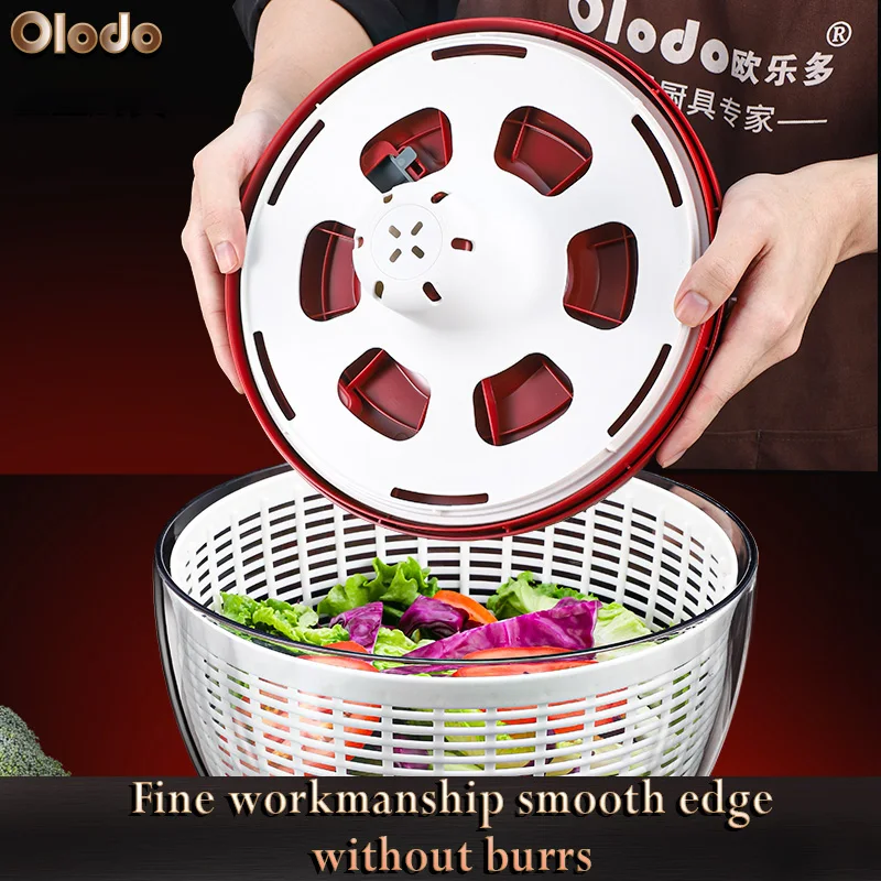 German vegetable dehydrator salad salad fruit drying machine manual hand rotating drain basket magic