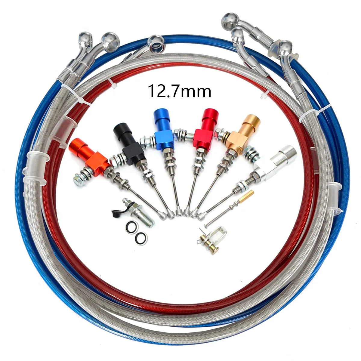 Motocross Clutch Lever Kit Motorcycle Clutch Cable Motorcycle Brake Clutch Reservoir 12.7mm Motorcycle Hydraulic Clutch Master Cylinder Rod Brake Pump for Pit Dirt Bike Motorcycle Motocross ATV Quad