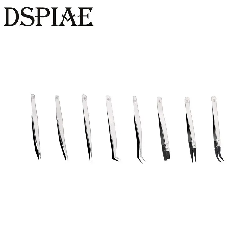 DSPIAE Precision Tweezers Set - Straight, Angled & Anti-Static For Model Building & Hobby