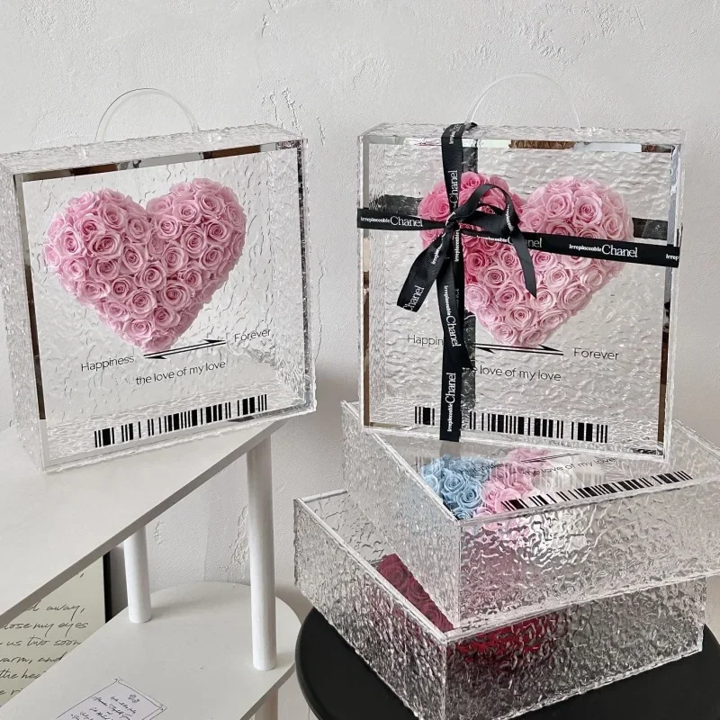 thumbnail image 1 of Directamente del fabricante Tren de la felicidad de por vida Caja de flores de corazón de mano 520 Envíe un regalo de cumpleaños a una amiga de una mujer al por mayor, 1 of 5