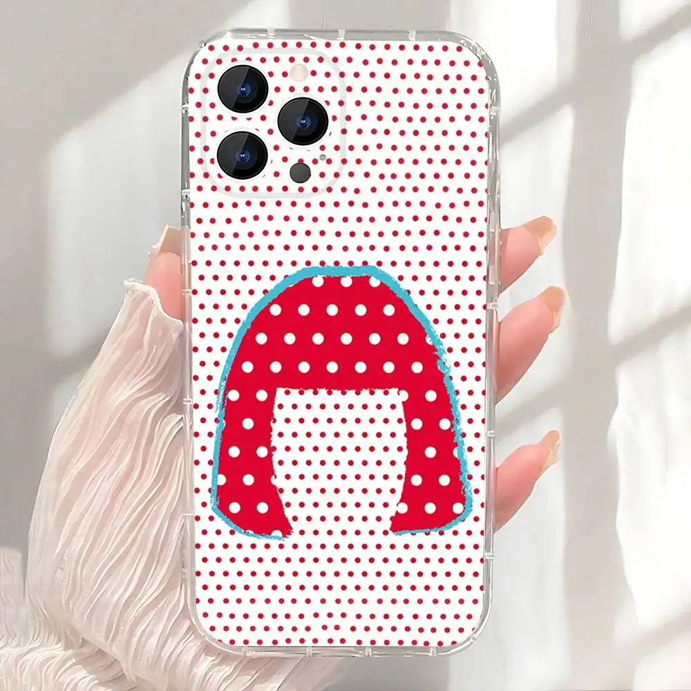 Yayoi Kusama Pumpkin Phone Case For iPhone 17,16,15,14,13,12,11 Pro,Max,Plus,X,XS,XR,SE4,E Mini Transparent Soft Cover – Detail 6