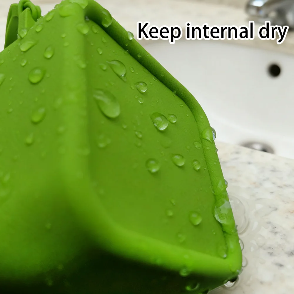 Free Name Printing Silicone Storage Pouch Organiser Box Silicone Material for Easy Portability Personalised Gift with DIY Design