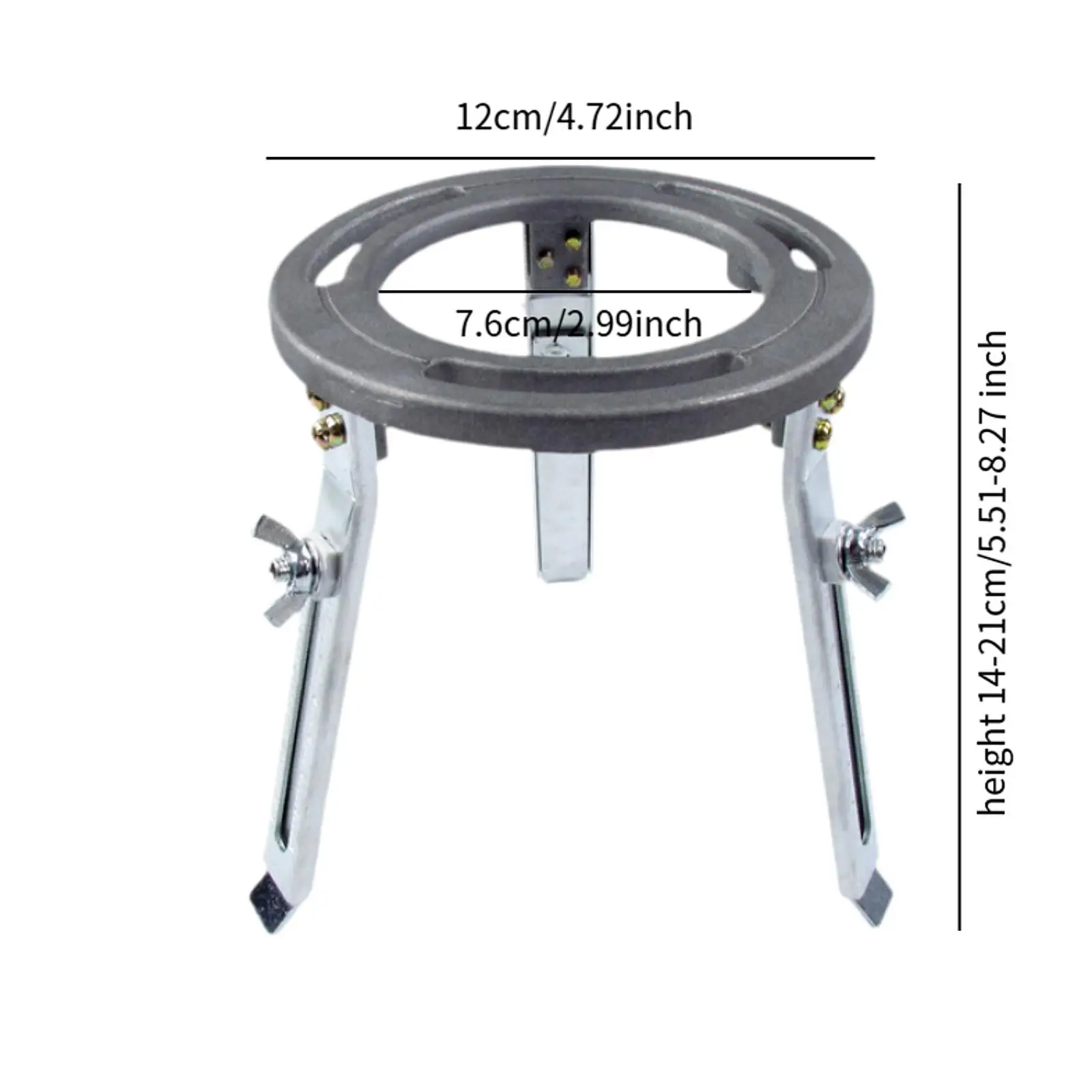 Laboratory Tripod Chemistry Experiment Alcohol Lamp Stand Holder Liftable Experimental Light Metal Projects Supplies Equipment