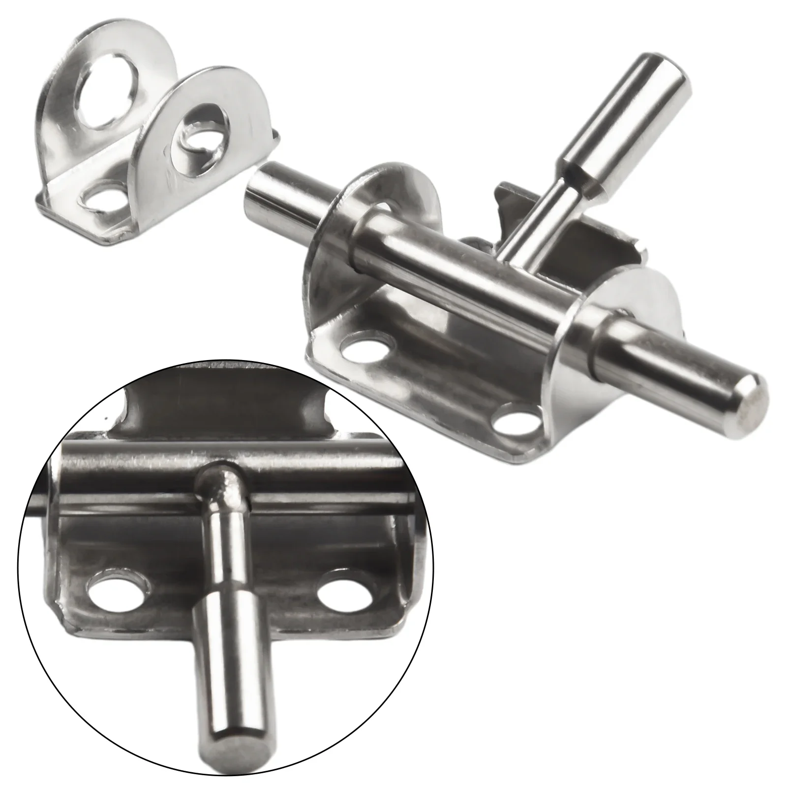 Description Picture 5 of itemStainless Steel Lock Hasp Sliding Bolt Safety Door Latch Hfkglfkglfgk Fety Toilet Door Lock Hardware Without Screws Anti Theft