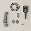 Waterfall Bathtub Faucet Set Handheld Shower Head Wall Mounted Brass Bathroom Tub Filler Waterfall Spout Hot and Cold Mixer Tap 4