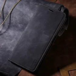 Luxurious Magnetic Flip Leather Wallet Case with Card Slot for Galaxy A71 (Black)