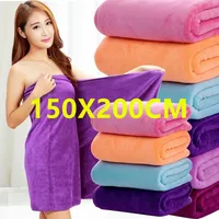 super large, Microfiber bath towel, high absorption and quick-drying,soft, sports, travel, no fading, multi-functional use 1