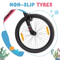 Vankel Vélo de montagne pour enfants pour filles de 6 à 9, vélo léger pour enfants de 20 pouces à 6 vitesses avec engrenages de dérailleur et brakes en V 2