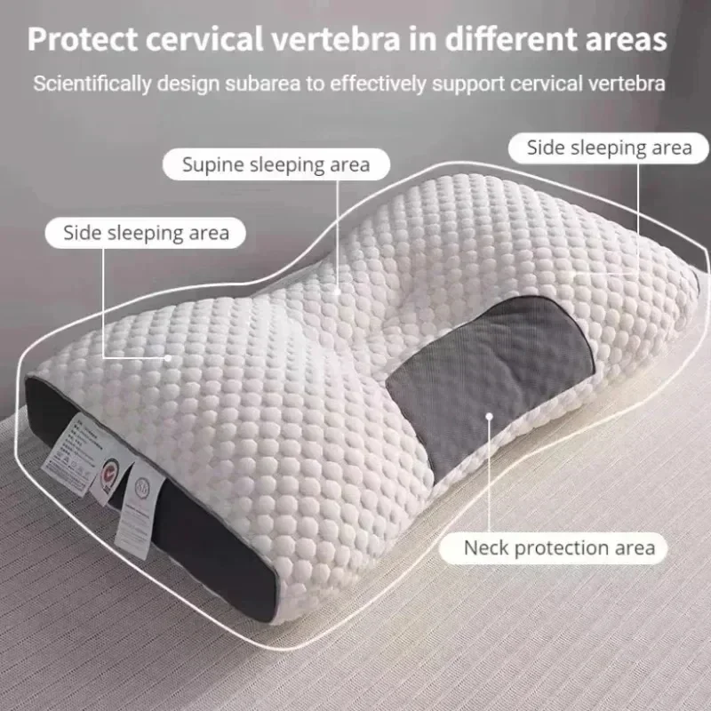 Description Picture 2 of itemCervical Orthopedic Neck Pillow Help Sleep And Protect The Pillow Neck Household Soybean Fiber SPA Massage Pillow For Sleeping