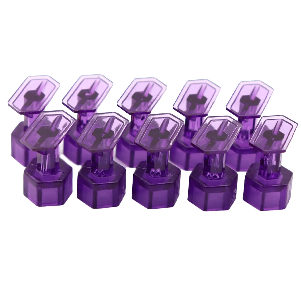 10 Pcs Purple Puller Tabs Paintless Dent Repair Tabs Glue Pulling Tabs Kit For Small Dent, Hail Damaged Dent Work With Puller