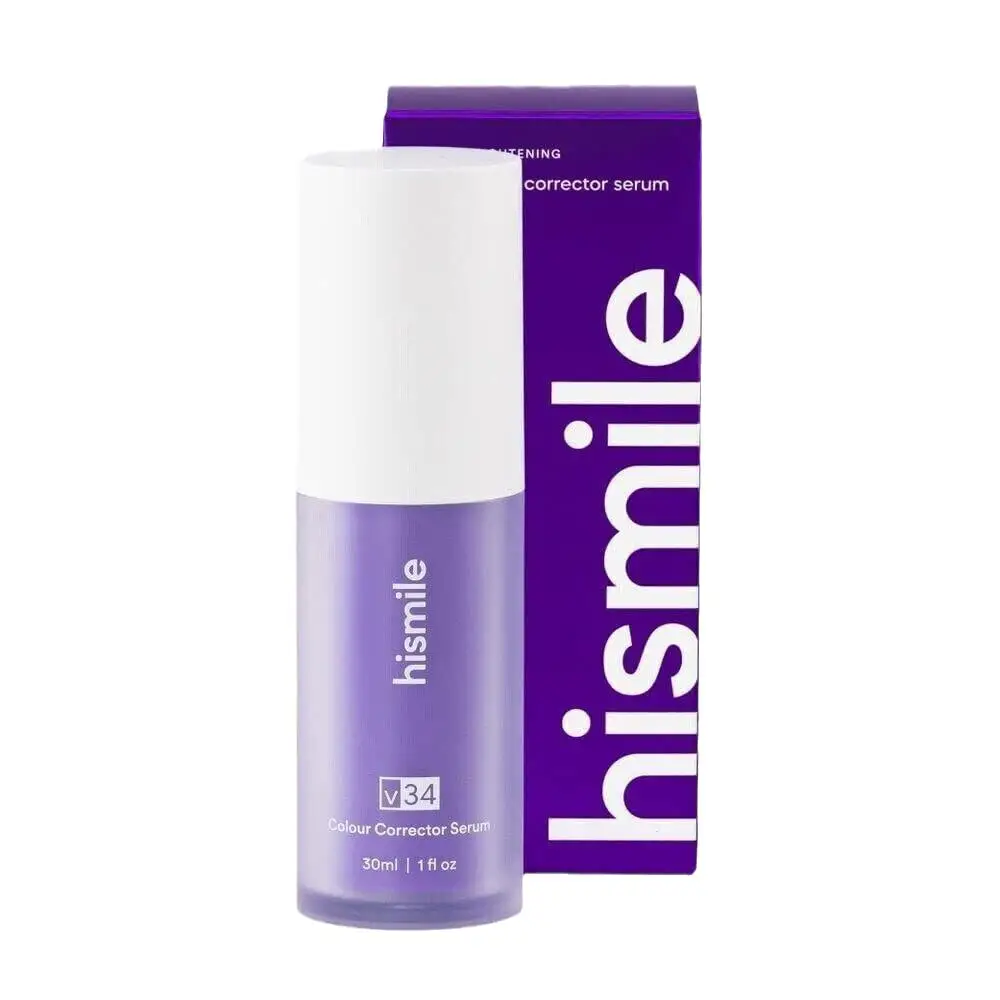 Kit completo per l'igiene orale V34 viola, comprensivo di strisce sbiancanti e dentifricio per la pulizia quotidiana della placca e per sbiancare i denti._voghion.com