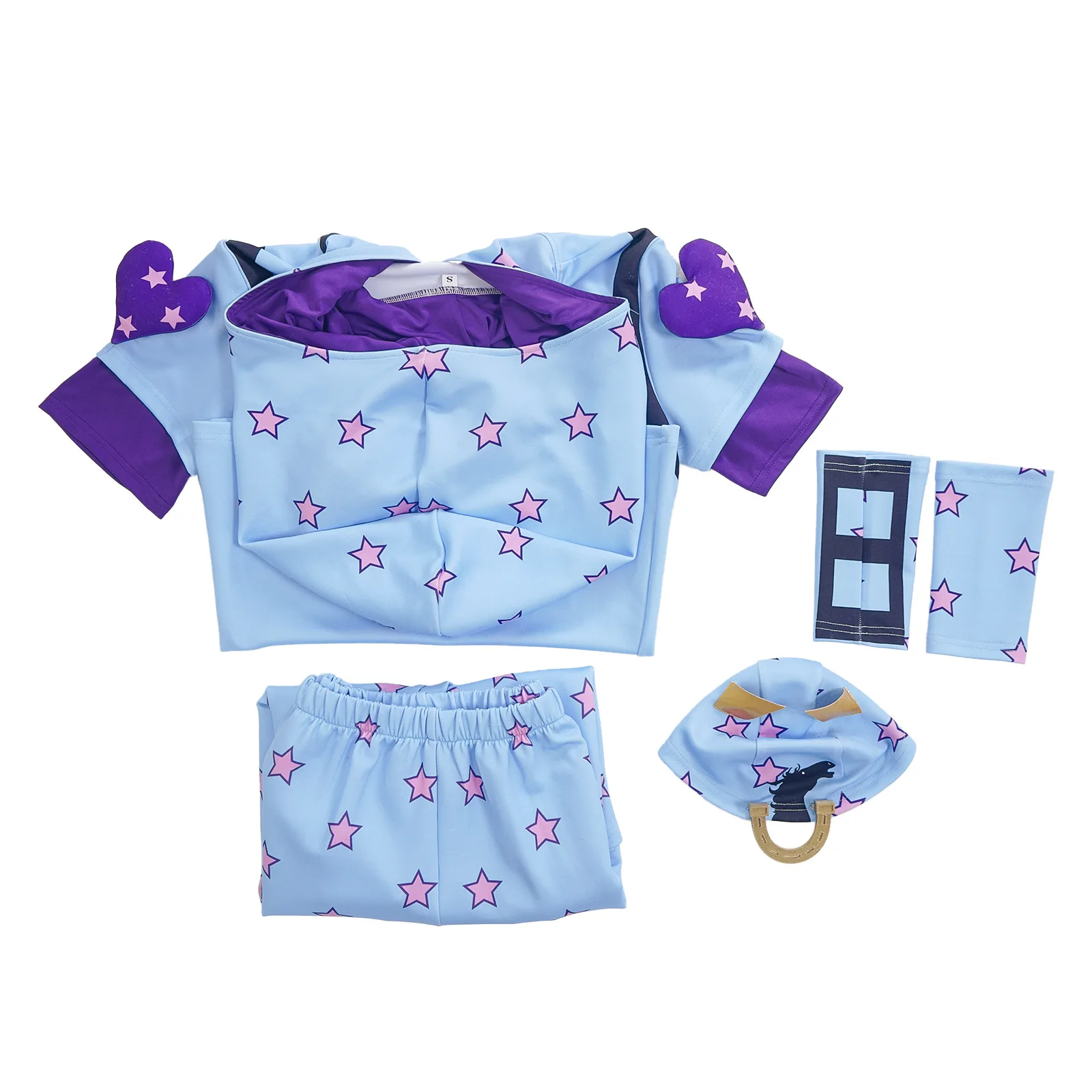 JoJo's Bizarre Adventure: Jonathan Joestar (Johnny Joestar) | Blue Cosplay Costume 40 JoJo's Bizarre Adventure Steel Ball Run Johnny Joestar Cosplay Costume for Adults (Unofficial)