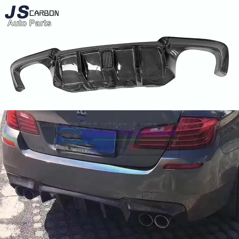 

Задний диффузор для BMW 5 серии F10 F18 520 530 2010-2016 из углеродного волокна, конкурентоспособный спойлер для заднего бампера, обновленный комплект для тела
