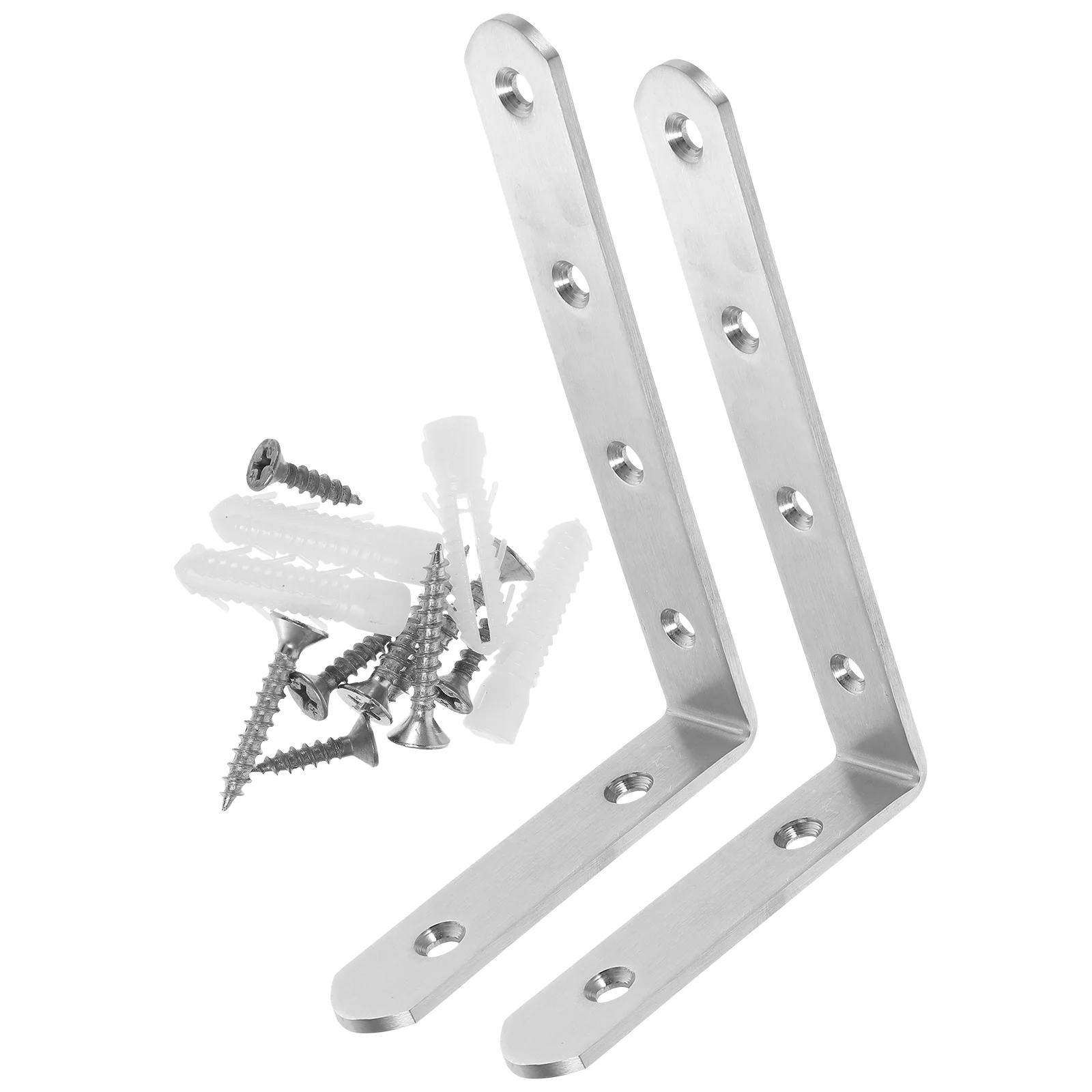 2 Pcs Chain Anti-tip Kit Baby Proofing Furniture Anchor Secure to Wall Angle Brackets for
